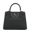 Hermes Kelly Sellier 25 Black Epsom PHW