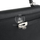 Hermes Kelly Sellier 25 Black Epsom PHW