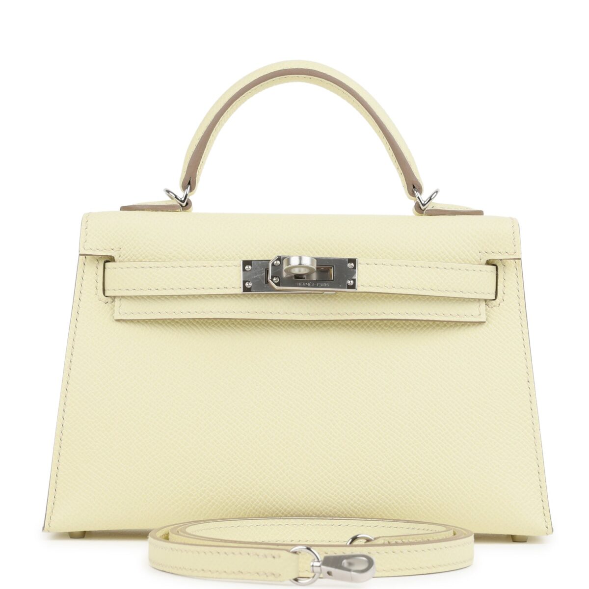 Hermes Kelly Sellier 20 Jaune Milton Epsom PHW