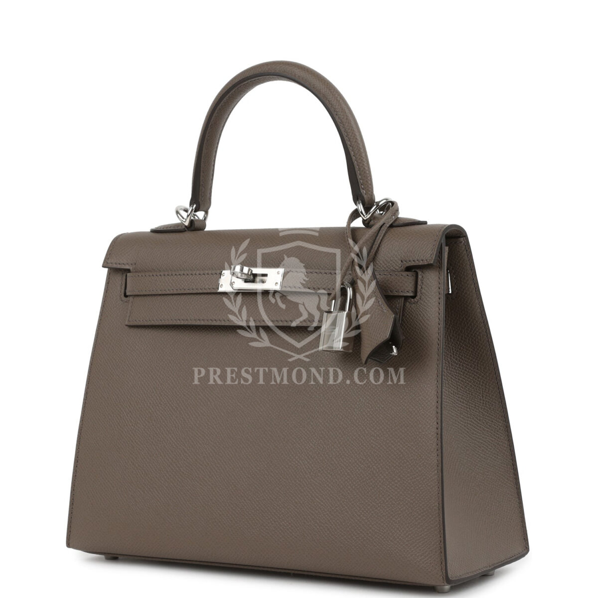 Hermes Kelly Sellier 25 Etain Epsom PHW — изображение 5
