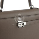 Hermes Kelly Sellier 25 Etain Epsom PHW