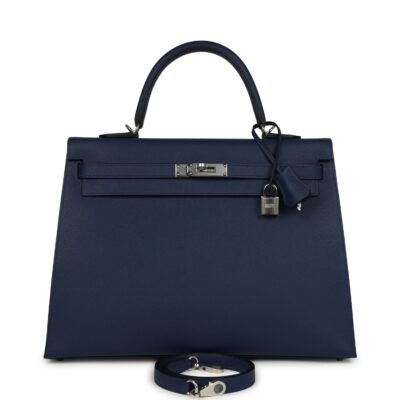Hermes Kelly Sellier 35 Bleu Saphir Epsom PHW