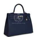 Hermes Kelly Sellier 35 Bleu Saphir Epsom PHW