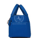 Hermes Picotin Cargo 18 Bleu France Swift and Toile Canvas PHW