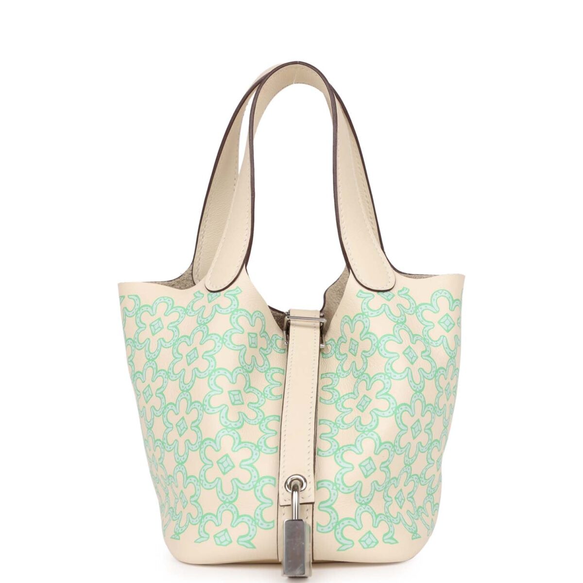 Hermes Micro Picotin Lock 14 "Lucky Daisy" Nata Swift PHW
