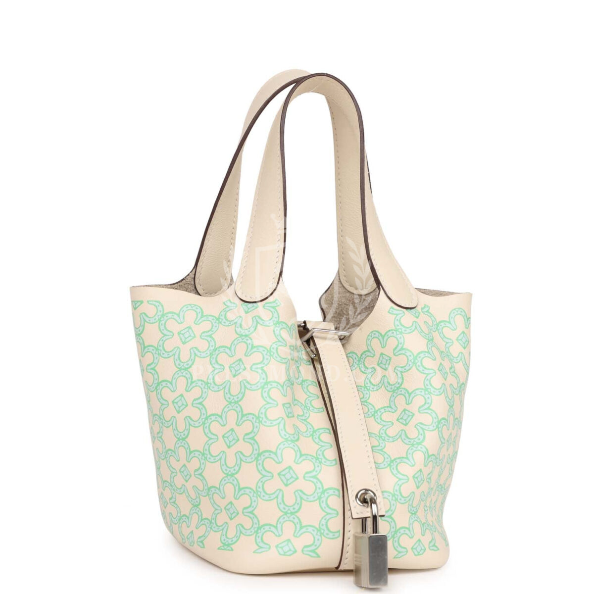 Hermes Micro Picotin Lock 14 "Lucky Daisy" Nata Swift PHW — изображение 2