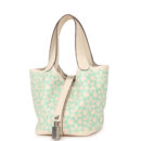 Hermes Micro Picotin Lock 14 "Lucky Daisy" Nata Swift PHW