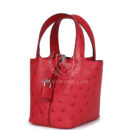 Hermes Micro Picotin Lock 14 Bougainvillea Ostrich PHW