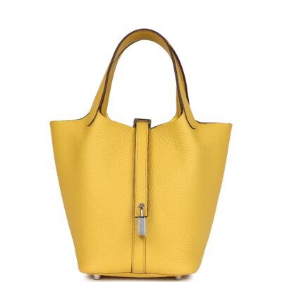 Hermes Picotin Lock 18 Sun Clemence PHW