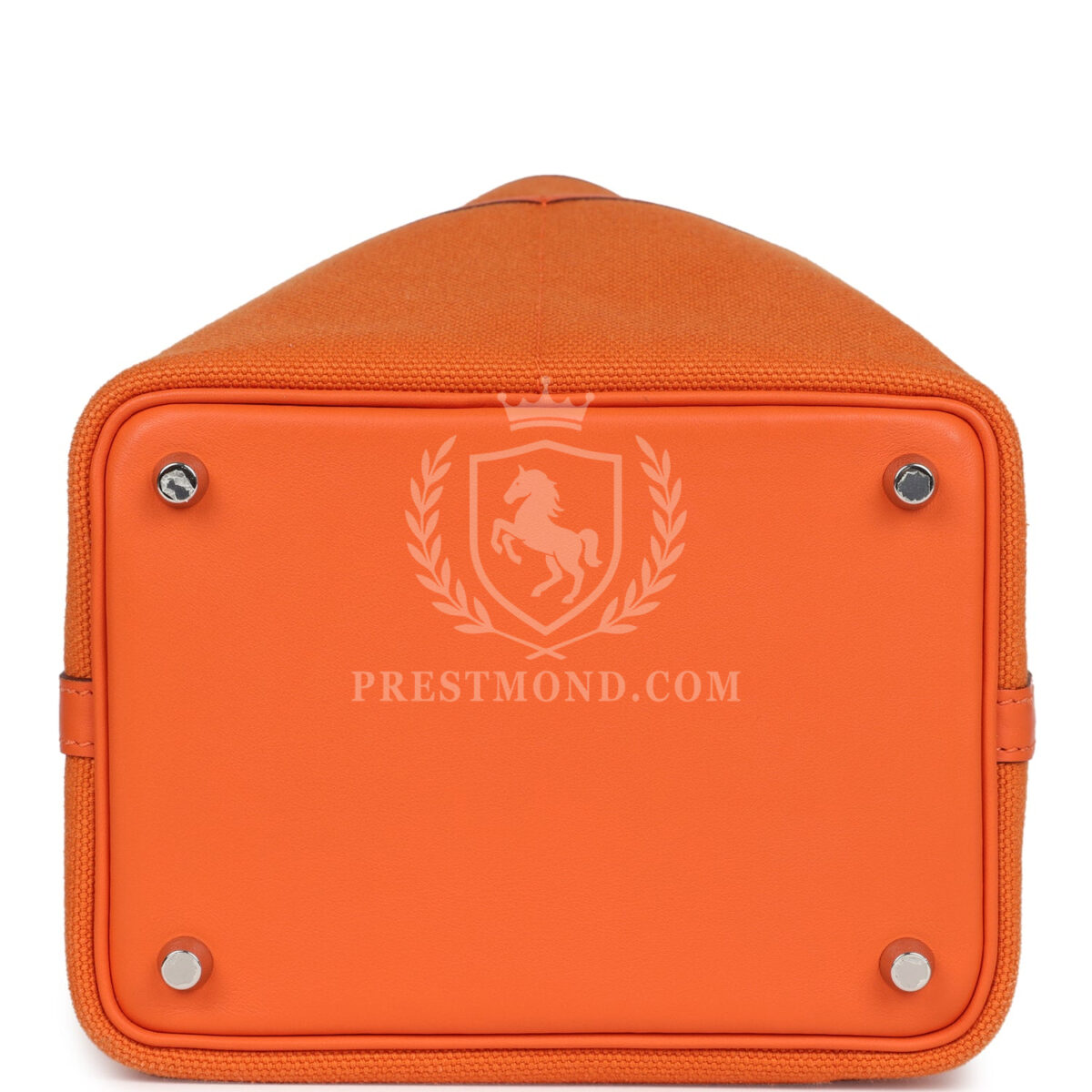 Hermes Picotin Cargo 18 Orange Swift and Toile Canvas PHW — изображение 6