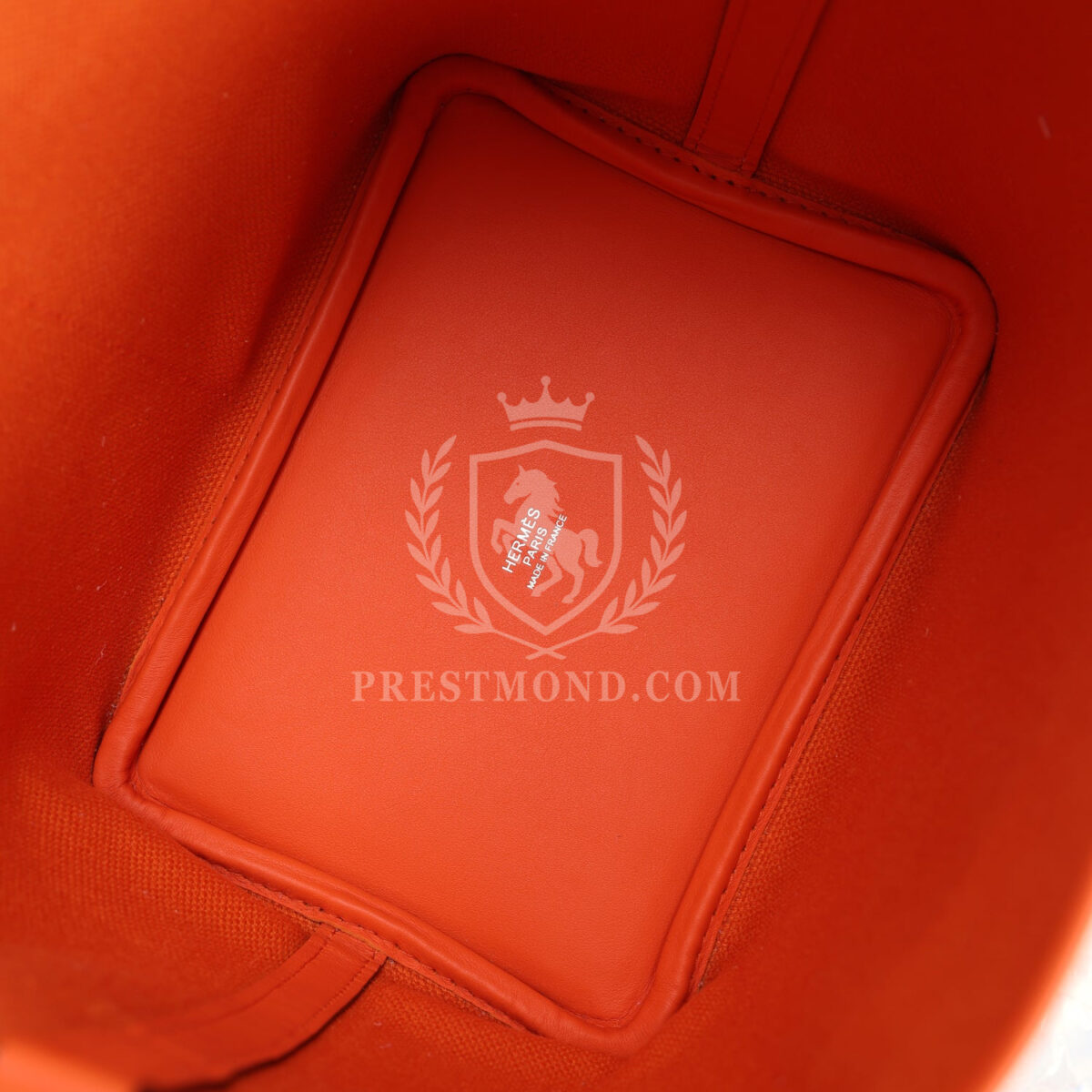 Hermes Picotin Cargo 18 Orange Swift and Toile Canvas PHW — изображение 7