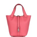 Hermes Picotin Lock 18 Rose Azalee Clemence PHW