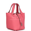 Hermes Picotin Lock 18 Rose Azalee Clemence PHW