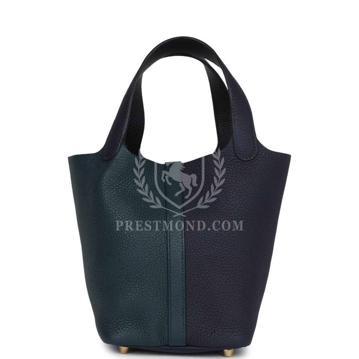 Hermes Picotin Lock 18 Casaque Bleu Nuit and Vert Cypress Clemence GHW — изображение 4