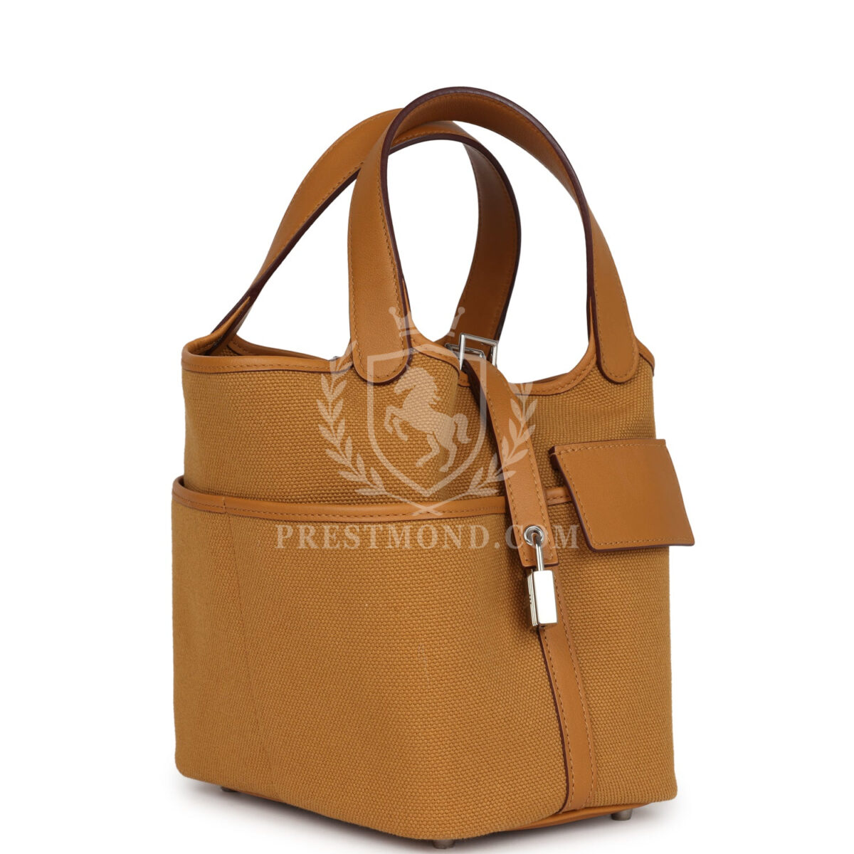 Hermes Picotin Cargo 18 Sesame Swift and Toile Canvas PHW — изображение 2