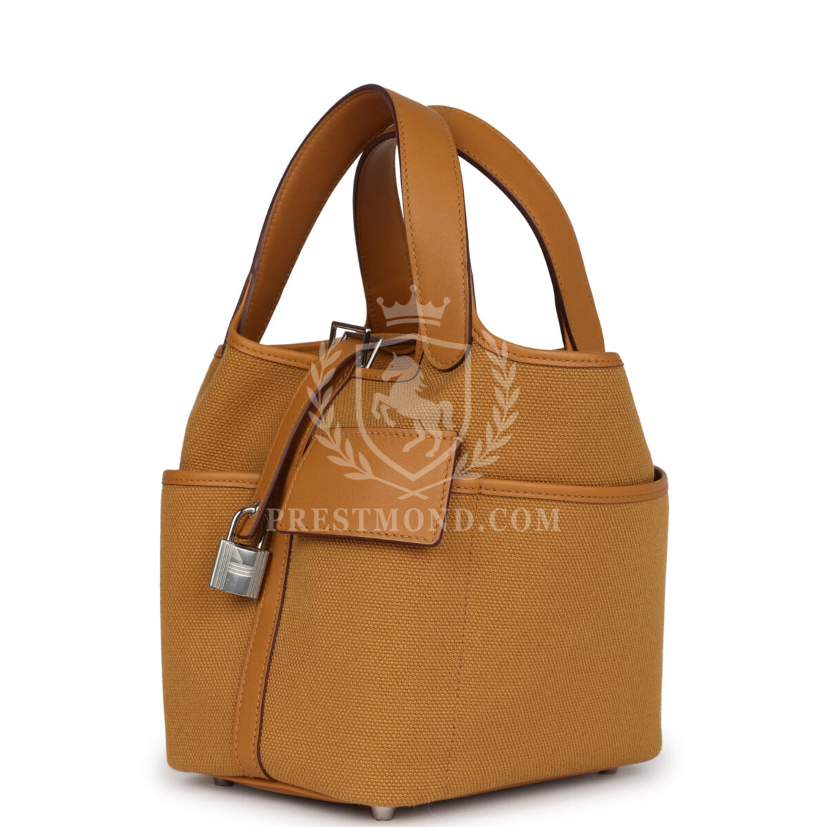 Hermes Picotin Cargo 18 Sesame Swift and Toile Canvas PHW — изображение 5