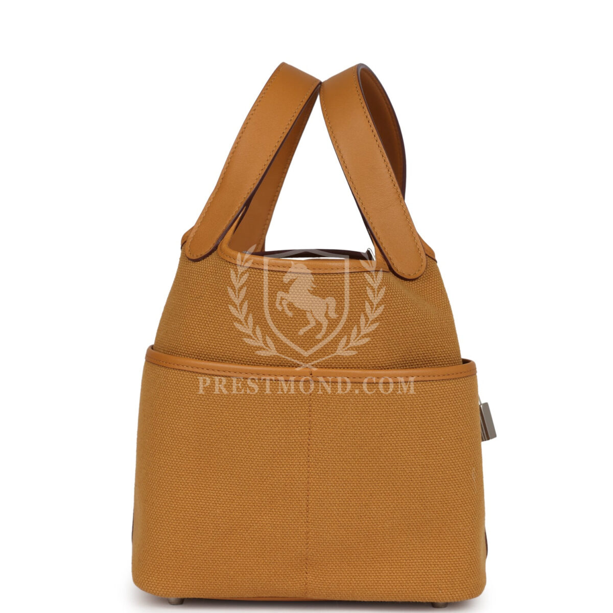Hermes Picotin Cargo 18 Sesame Swift and Toile Canvas PHW — изображение 3