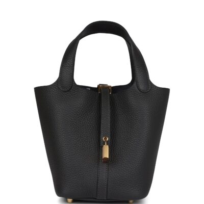 Hermes Picotin Lock 18 Dark Bronze Clemence GHW