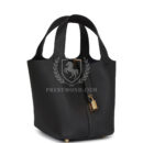 Hermes Picotin Lock 18 Dark Bronze Clemence GHW