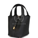 Hermes Picotin Lock 18 Dark Bronze Clemence GHW
