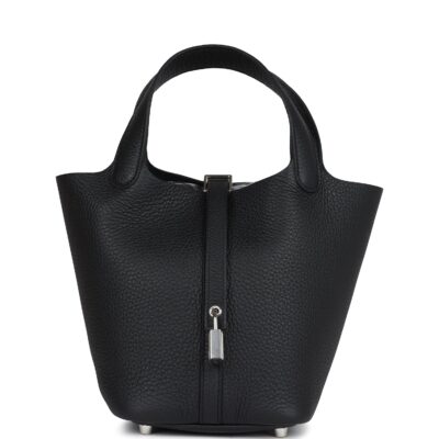 Hermes Picotin Lock 18 Black Clemence PHW