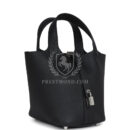 Hermes Picotin Lock 18 Black Clemence PHW