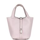 Hermes Picotin Lock 18 Mauve Pale Clemence PHW