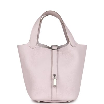 Hermes Picotin Lock 18 Mauve Pale Clemence PHW