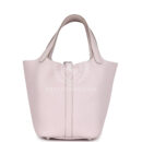 Hermes Picotin Lock 18 Mauve Pale Clemence PHW