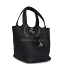 Hermes Picotin Lock 22 Black Clemence PHW