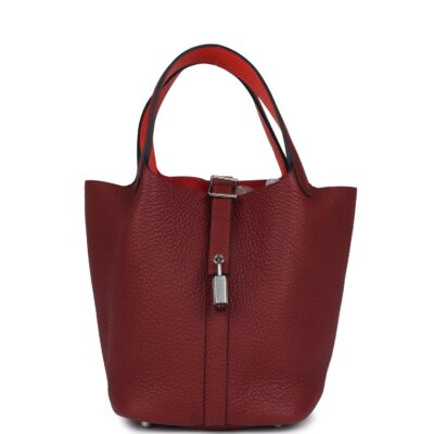 Hermes Picotin Lock 18 Eclat Rouge H Clemence PHW