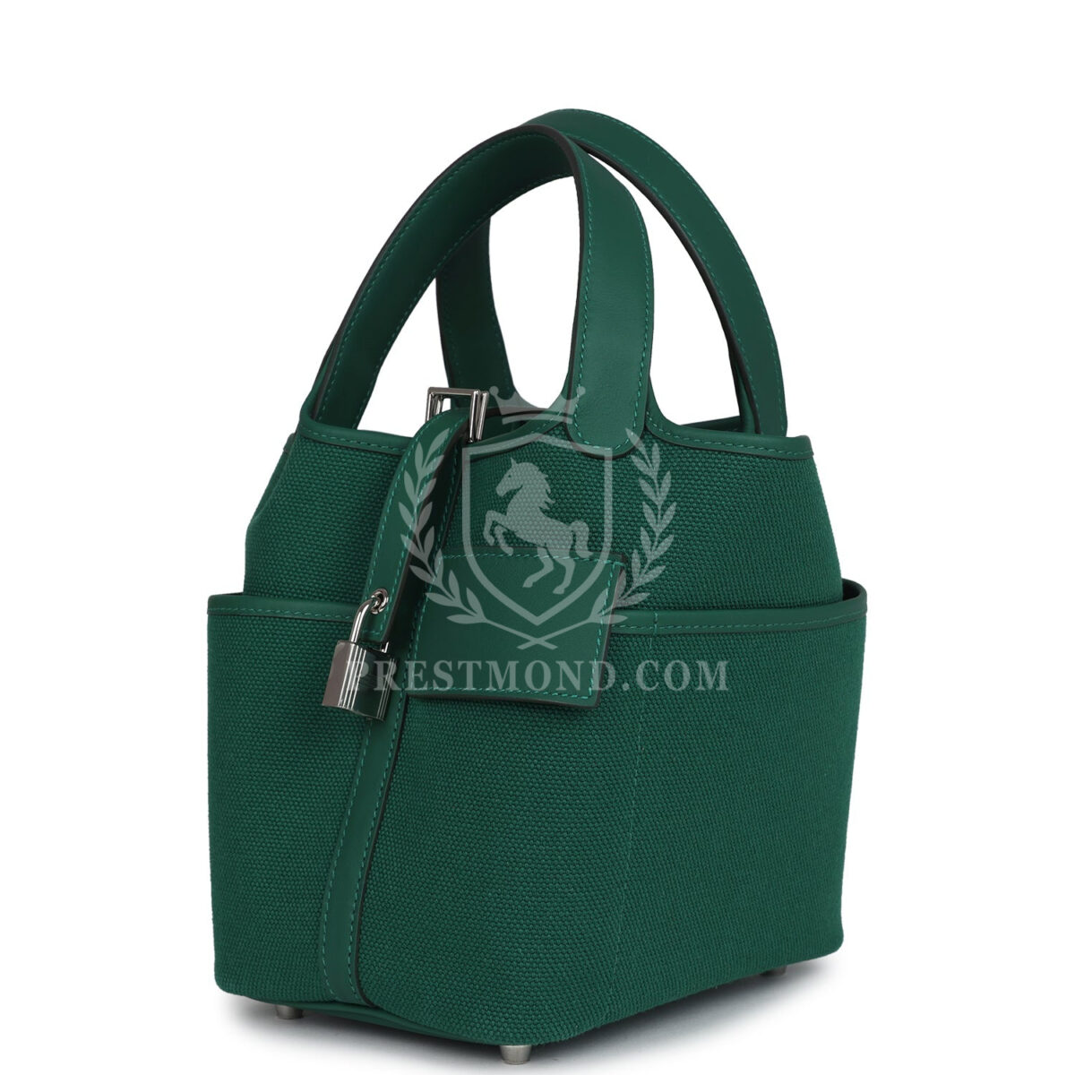Hermes Picotin Cargo 18 Vert Moyen Swift and Toile Canvas PHW — изображение 5
