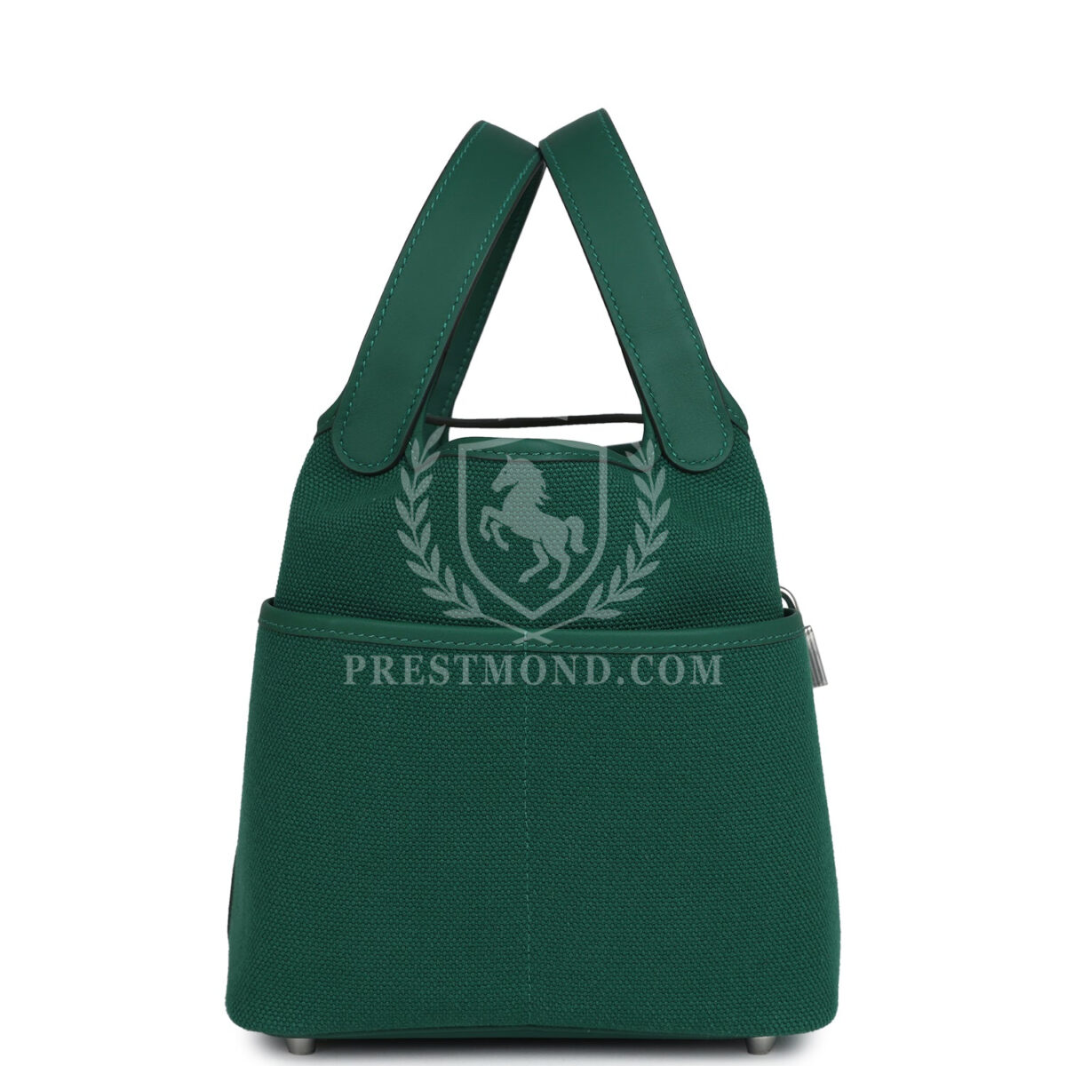 Hermes Picotin Cargo 18 Vert Moyen Swift and Toile Canvas PHW — изображение 3