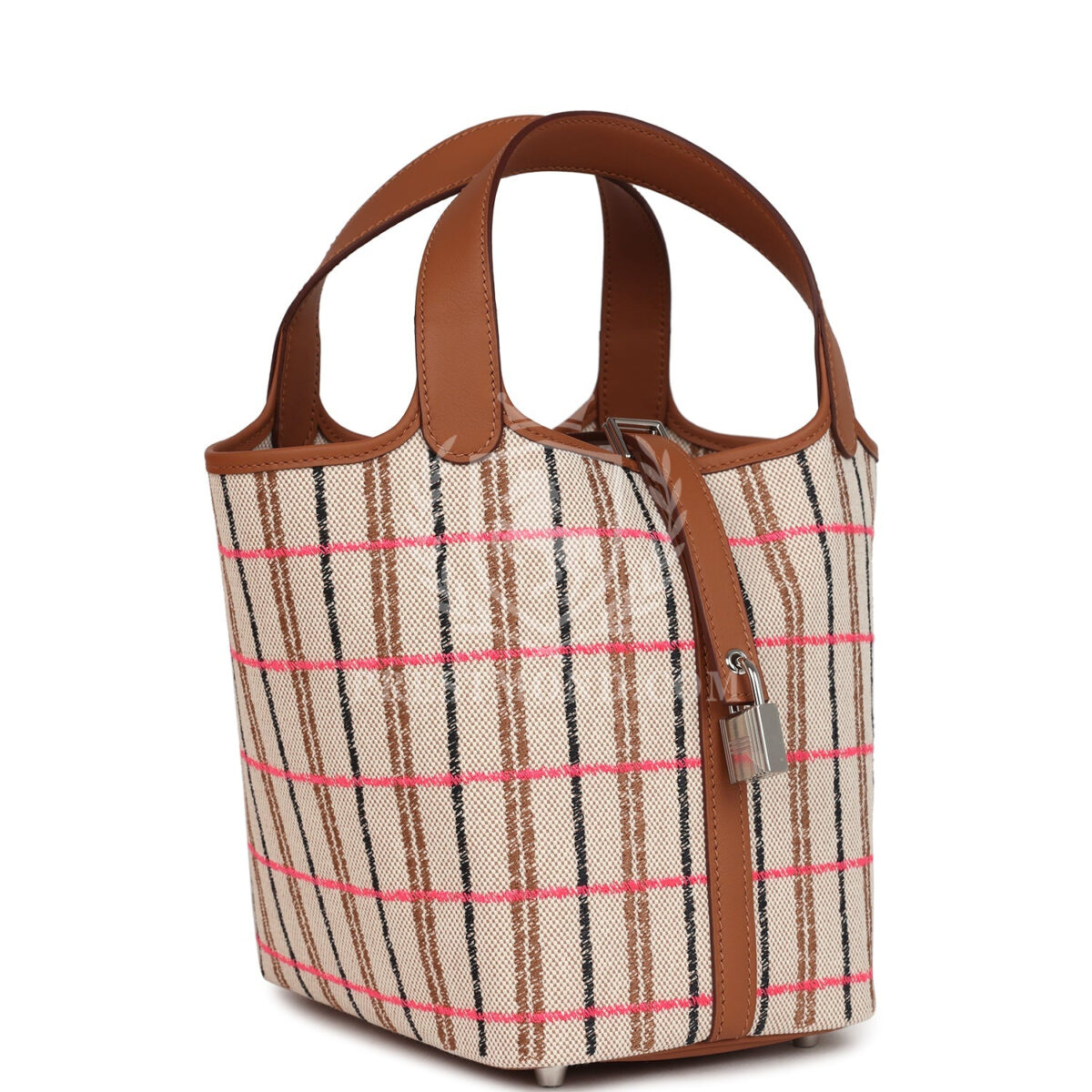 Hermes Picotin Lock 18 Gold, Ecru-Beige, Rose Pop, Black Toile H and Fauve Swift and Toile H PHW — изображение 2