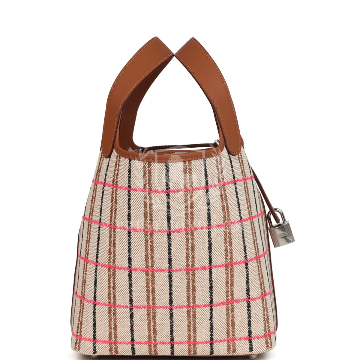Hermes Picotin Lock 18 Gold, Ecru-Beige, Rose Pop, Black Toile H and Fauve Swift and Toile H PHW — изображение 3