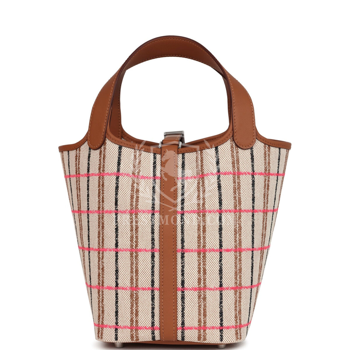 Hermes Picotin Lock 18 Gold, Ecru-Beige, Rose Pop, Black Toile H and Fauve Swift and Toile H PHW — изображение 4