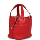 Hermes Picotin Lock 18 Rouge Radieux Clemence PHW