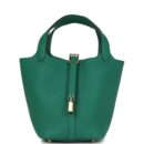 Hermes Picotin Lock 18 Vert Vertigo Clemence GHW