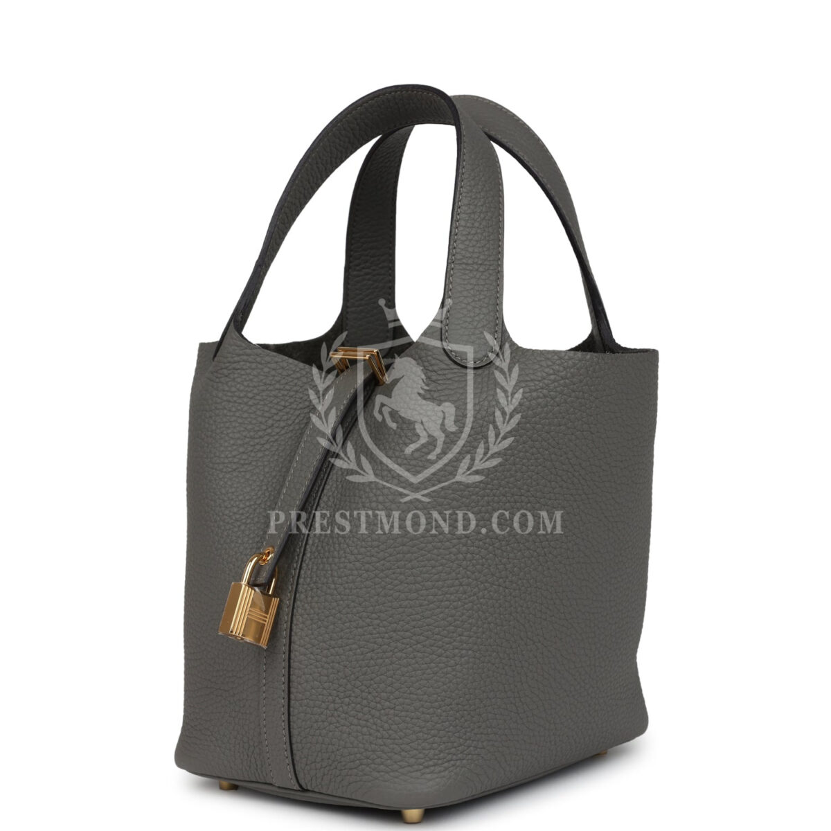 Hermes Picotin Lock 18 Gris Meyer Clemence GHW — изображение 5