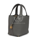 Hermes Picotin Lock 18 Gris Meyer Clemence GHW