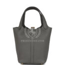 Hermes Picotin Lock 18 Gris Meyer Clemence GHW