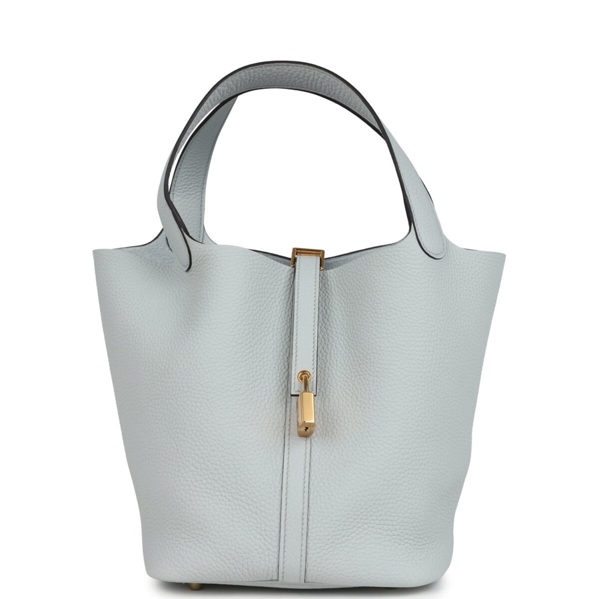 Hermes Picotin Lock 22 Bleu Pale Clemence GHW