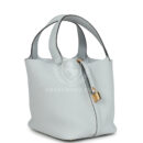 Hermes Picotin Lock 22 Bleu Pale Clemence GHW