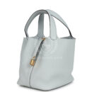 Hermes Picotin Lock 22 Bleu Pale Clemence GHW
