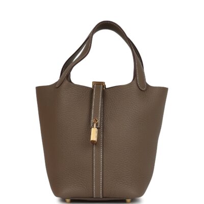 Hermes Picotin Lock 18 Etoupe Clemence GHW