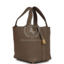 Hermes Picotin Lock 18 Etoupe Clemence GHW