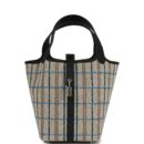 Hermes Picotin Lock 18 Black Swift and Ecru, Bleu, Black and Fauve Toile H Canvas PHW