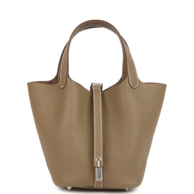Hermes Picotin Lock 18 Etoupe Clemence PHW