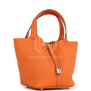 Hermes Picotin Lock 22 Orange Clemence PHW