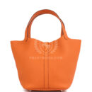 Hermes Picotin Lock 22 Orange Clemence PHW